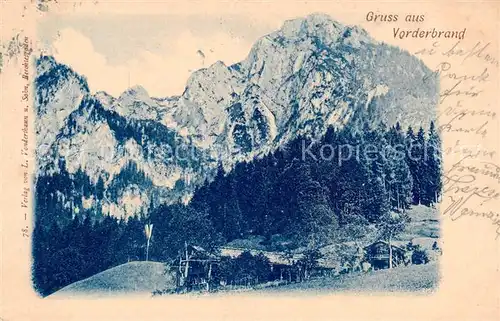 AK / Ansichtskarte 73806559 Vorderbrand_Berchtesgaden Panorama 