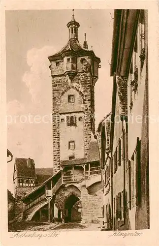 AK / Ansichtskarte 73806570 Rothenburg__Tauber Klingentor 