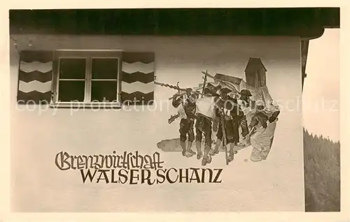 AK / Ansichtskarte  Walserschanz_Kleinwalsertal_AT Grenzwirtschaft Walserschanz 