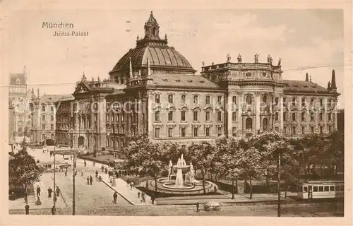 AK / Ansichtskarte  Muenchen Justiz Palast  Muenchen