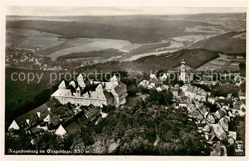 AK / Ansichtskarte 73806591 Augustusburg Fliegeraufnahme Augustusburg