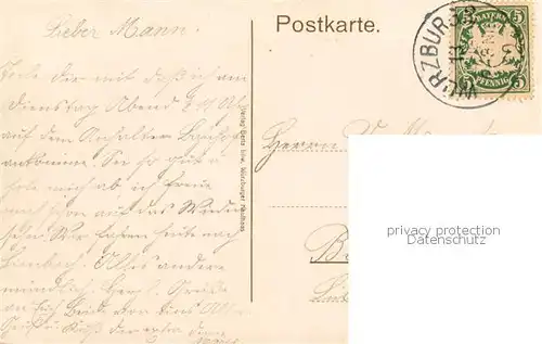 AK / Ansichtskarte  Wuerzburg Anlagen auf dem Sander Glacis Wuerzburg