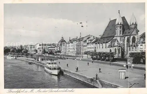 AK / Ansichtskarte  Frankfurt_Main An der Leonhardskirche Frankfurt Main