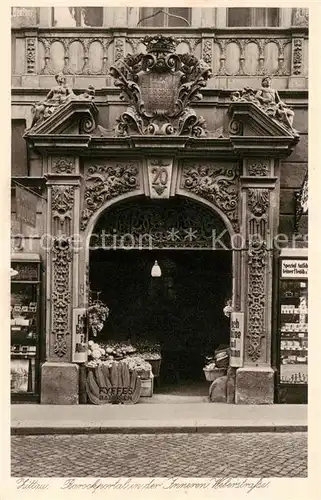 AK / Ansichtskarte 73806612 Zittau Barockportal der Inneren Weberstrasse Zittau