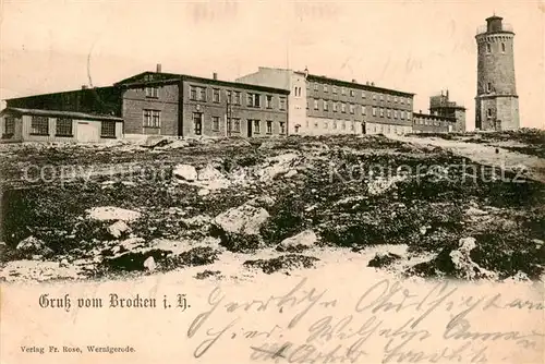 AK / Ansichtskarte  Brocken_Harz Brockenhotel Aussichtsturm Brocken Harz