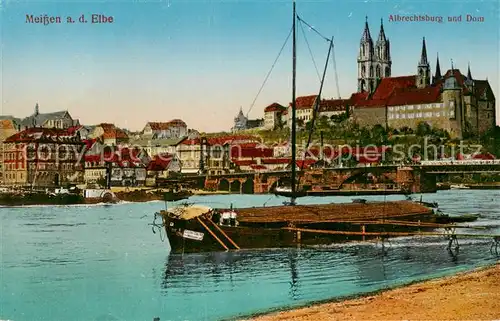 AK / Ansichtskarte  Meissen_Elbe_Sachsen Albrechtsburg und Dom Meissen_Elbe_Sachsen