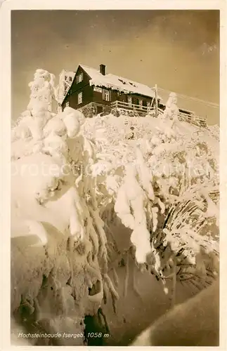 AK / Ansichtskarte  Szklarska_Poreba_Schreiberhau_Riesengebirge_PL Hochsteinbaude im Isergebirge Winterzauber 