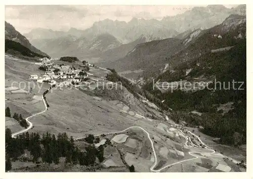 AK / Ansichtskarte Graubuenden_Kanton Fliegeraufnahme Swissair Graubuenden Kanton