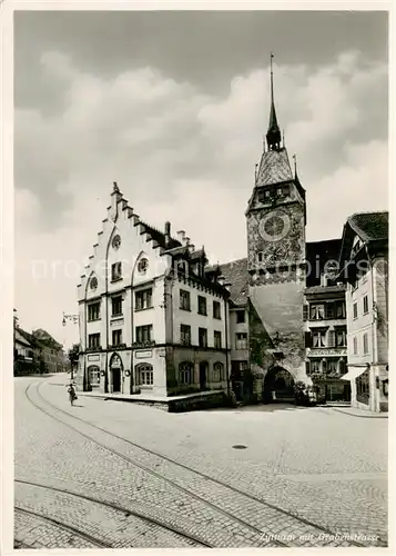 AK / Ansichtskarte Zug__ZG Zytturm mit Grabenstrasse 