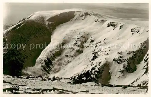 AK / Ansichtskarte  Riesengebirge_Boehmischer_Teil Der Brunnenberg 