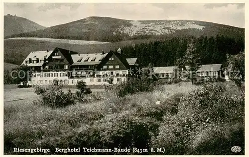 AK / Ansichtskarte  Riesengebirge_Boehmischer_Teil Berghotel Teichmann Baude 