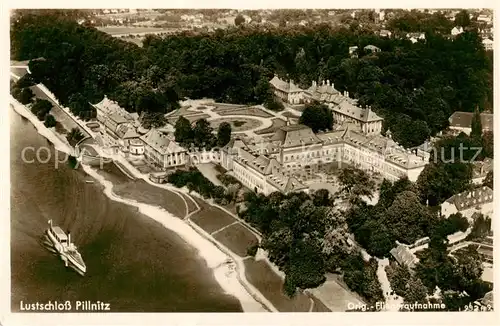 AK / Ansichtskarte  Pillnitz_Dresden Lustschloss Pillnitz Fliegeraufnahme 