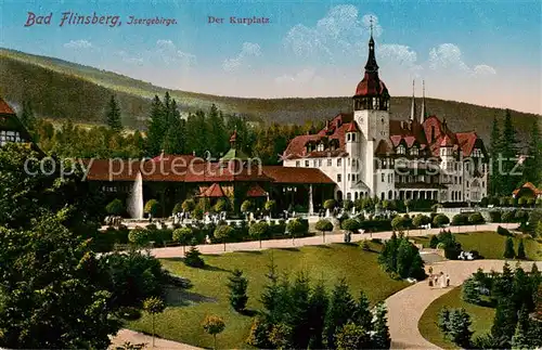 AK / Ansichtskarte  Bad_Flinsberg_Swieradow_Zdroj_PL Der Kurplatz 