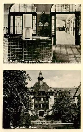 AK / Ansichtskarte 73806824 Bad_Altheide_Polanica-Zdrój Trinkbrunnen und Wandelhalle Kurhaus 