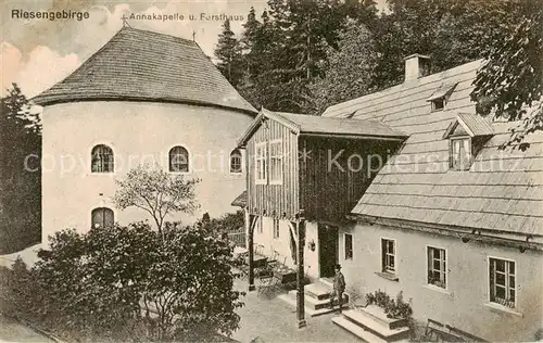 AK / Ansichtskarte  Hirschberg__Jelenia_Gora_Riesengebirge_PL Annakapelle und Forsthaus 