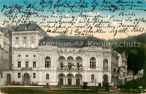 AK / Ansichtskarte 73806834 Karlsbad_Eger_Karlovy_Vary Theater 