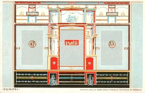 AK / Ansichtskarte  Pompei_IT Hotel Suisse Parete nella Casa della Piccola Fontana in Mosaico 