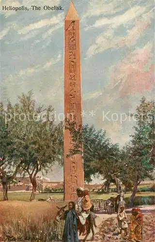 AK / Ansichtskarte 73806844 Heliopolis_Egypt The Obelisk 