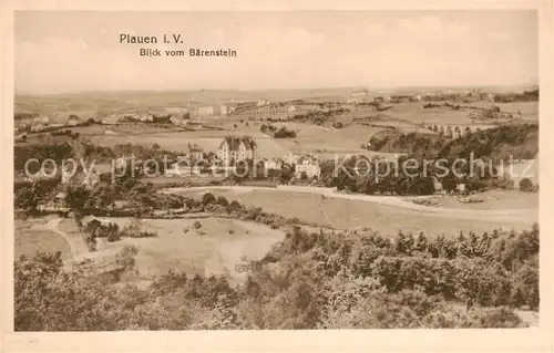 AK / Ansichtskarte  Plauen__Vogtland Blick vom Baerenstein 