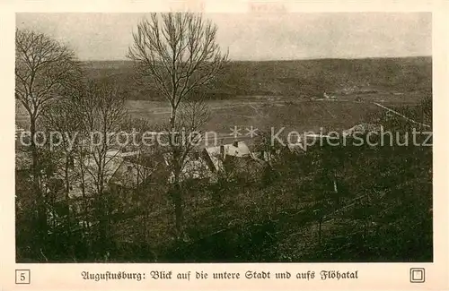 AK / Ansichtskarte  Augustusburg Blick auf Stadt und Floehatal Augustusburg