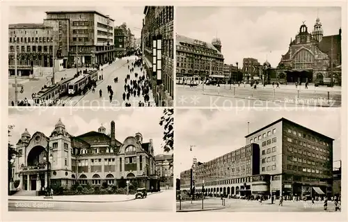 AK / Ansichtskarte  Essen__Ruhr Adolf Hitler Strasse Staedt Saalbau Am Hauptbahnhof Postamt 