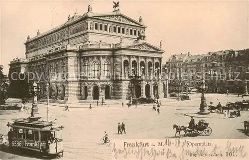 AK / Ansichtskarte  Frankfurt_Main Opernplatz Frankfurt Main