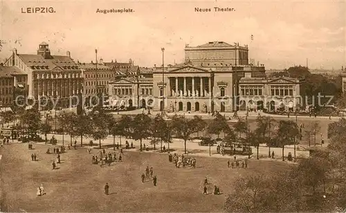 AK / Ansichtskarte 73806917 Leipzig Augustusplatz Neues Theater Leipzig