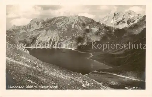 AK / Ansichtskarte 73806956 Luenersee_1969m_Vorarlberg_AT Panorama 