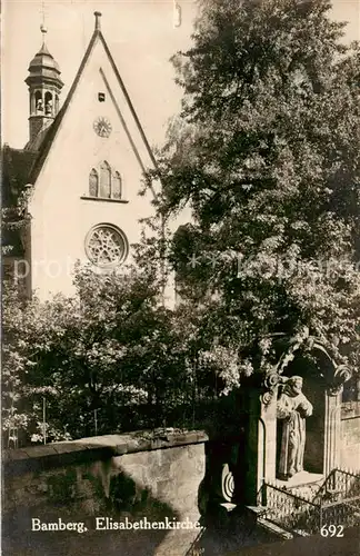 AK / Ansichtskarte  Bamberg Elisabethenkirche Bamberg