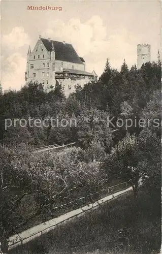 AK / Ansichtskarte  Mindelheim Die Mindelburg Mindelheim