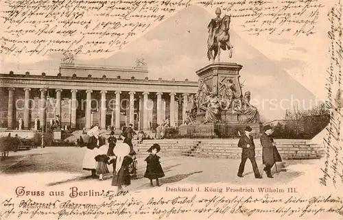 AK / Ansichtskarte  Berlin Denkmal Koenig Friedrich Wilhelm III Berlin