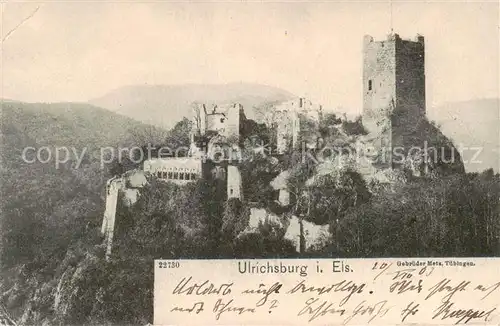AK / Ansichtskarte Ulrichsburg_Ribeauville_68_Alsace Schloss Ulrichsburg 