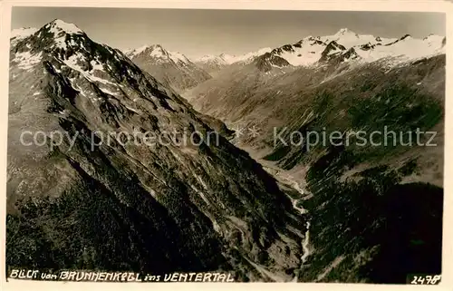 AK / Ansichtskarte  Vent__oetztal_Tirol_AT Blick vom Brunnenkogl ins Ventertal 