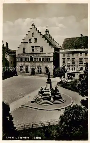 AK / Ansichtskarte  Lindau_Bodensee Rathaus Denkmal Lindau Bodensee