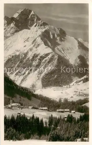 AK / Ansichtskarte  Riezlern_Kleinwalsertal_Vorarlberg mit Hirschegg Mittelberg und Widderstein Riezlern_Kleinwalsertal