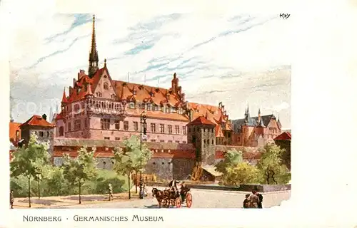 AK / Ansichtskarte  Nuernberg Germanisches Museum Nuernberg