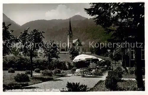 AK / Ansichtskarte  Dorf_Kreuth Ortspartie mit Kirche Dorf Kreuth