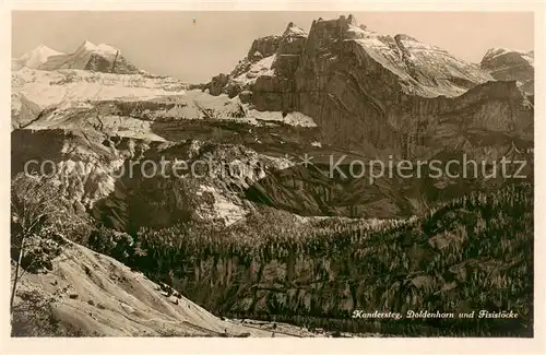 AK / Ansichtskarte Kandersteg_BE Doldenhorn und Fisistoecke Kandersteg_BE
