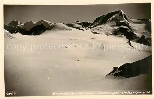 AK / Ansichtskarte  Brandenburgerhaus_Ortlergruppe_AT Weisskugel Ortlergruppe 