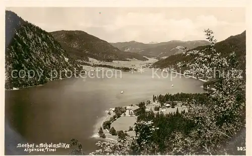 AK / Ansichtskarte  Achensee_Tirol_AT Seehof und Scholastika 