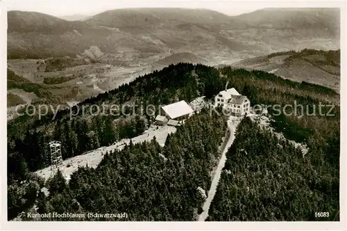 AK / Ansichtskarte  Blauen_Zell Kurhotel Hochblauen Fliegeraufnahme Blauen_Zell