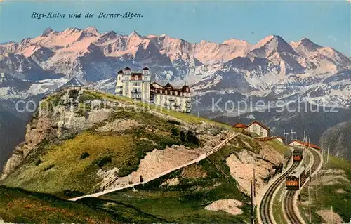 AK / Ansichtskarte Rigi_Kulm Panorama mit Berner Alpen Rigi_Kulm