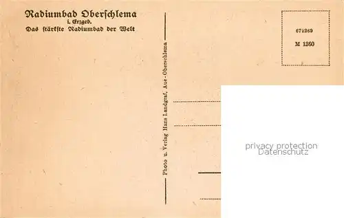 AK / Ansichtskarte 73807171 Oberschlema_Erzgebirge Radiumbad Oberschlema_Erzgebirge