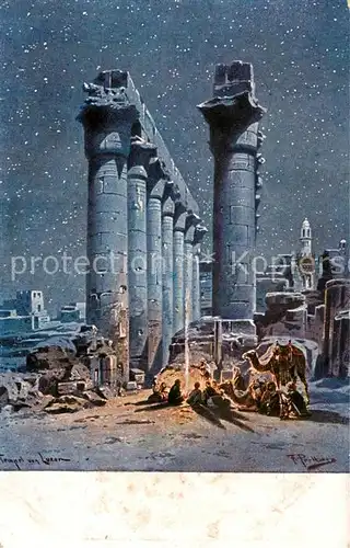 AK / Ansichtskarte 73807172 Luxor_Louqsor_Louksor_Egypt Tempelruine 