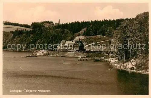 AK / Ansichtskarte  Zschopau Gaststaette Talsperre Kriebstein Zschopau