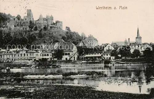 AK / Ansichtskarte  Wertheim_Main Partie mit Schloss Wertheim Main