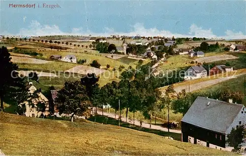 AK / Ansichtskarte  Hermsdorf_Erzgebirge Panorama Hermsdorf Erzgebirge