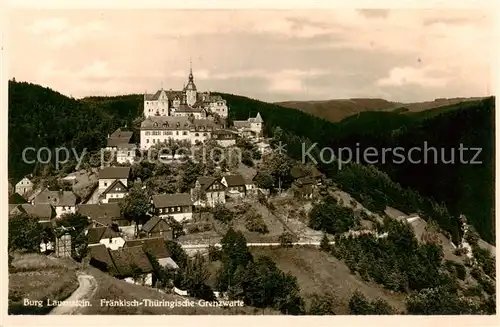 AK / Ansichtskarte  Burg_Lauenstein_Frankenwald Fraenkisch Thueringische Grenzwarte Burg_Lauenstein