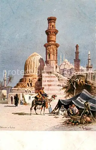 AK / Ansichtskarte  Cairo_Egypt Strasse in Cairo Cairo Egypt