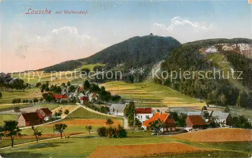 AK / Ansichtskarte  Lausche_Jonsdorf Panorama mit Waltersdorf  Lausche Jonsdorf